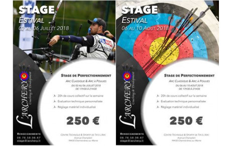 STAGES ESTIVAUX L'ARCHERY